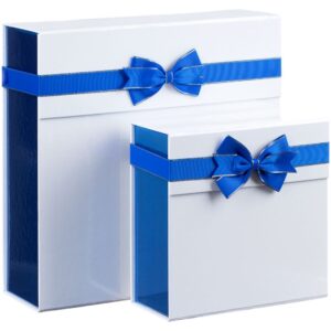 Коробка складная Gallant, L, белая с синим — изображение 6