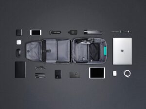 Водостойкий антикражный рюкзак Clickpack для ноутбука 15.6, черный — изображение 17