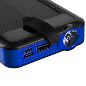 Аккумулятор с беспроводной зарядкой Holiday Maker Wireless, 10000 мАч, синий — изображение 7