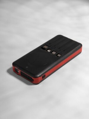 Аккумулятор с беспроводной зарядкой Holiday Maker Wireless, 10000 мАч, красный — изображение 9