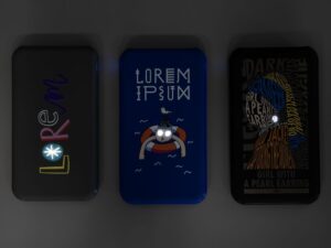 Аккумулятор Uniscend Starry с подсветкой, 5000 мАч, синий — изображение 8