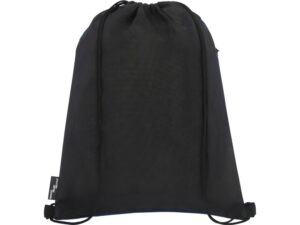 Рюкзак со шнурком Ross из переработанного ПЭТ, heather navy — изображение 3