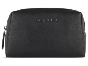 Косметичка BUGATTI Bella, чёрная, воловья кожа/полиэстер, 19х8,5х11 см — изображение 2