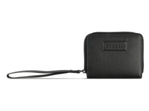 Кошелёк женский BUGATTI Elsa, с защитой данных RFID, чёрный, воловья кожа/полиэстер, 11х2,5х9 см — изображение 2