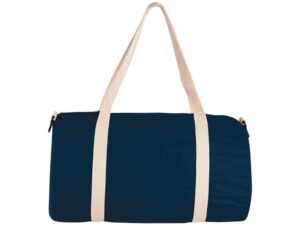 Хлопковая сумка Barrel Duffel, темно-синий/бежевый — изображение 2