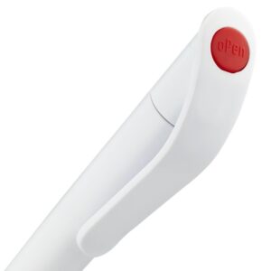 Ручка шариковая Grip, белая с красным — изображение 4