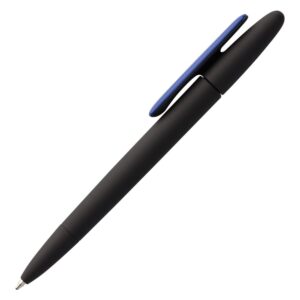 Ручка шариковая Prodir DS5 TRR-P Soft Touch, черная с синим — изображение 2