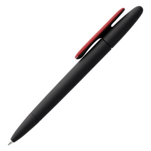 Ручка шариковая Prodir DS5 TRR-P Soft Touch, черная с красным — изображение 2