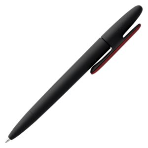 Ручка шариковая Prodir DS5 TRR-P Soft Touch, черная с красным — изображение 3