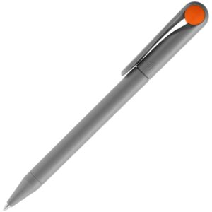 Ручка шариковая Prodir DS1 TMM Dot, серая с оранжевым — изображение 2