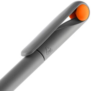 Ручка шариковая Prodir DS1 TMM Dot, серая с оранжевым — изображение 5