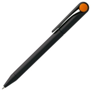 Ручка шариковая Prodir DS1 TMM Dot, черная с оранжевым — изображение 2