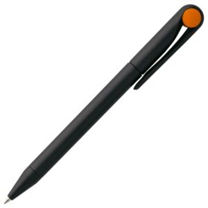 Ручка шариковая Prodir DS1 TMM Dot, черная с оранжевым — изображение 3