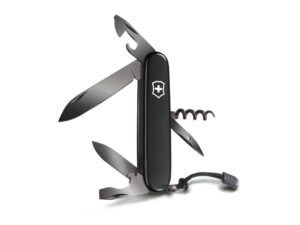 Нож перочинный VICTORINOX Spartan Onyx Black, 91 мм, 12 функций, чёрный, со шнурком в комплекте — изображение 2
