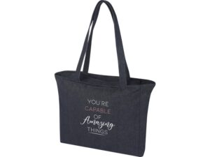 Weekender эко-сумка из переработанного материала Aware™ плотностью 500 г/м² - Джинс — изображение 6