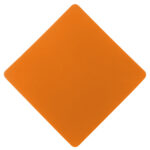 ПАТЧ РОМБ soft-touch (оранжевый) 7,6 х 7,6 см