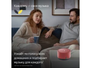 Умная колонка ЯНДЕКС Станция Лайт 5Вт, с Алисой, цвет: чили (YNDX-00025R) — изображение 7
