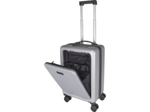 Rover Pro 20-дюймовый чемодан на колесах из материалов, переработанных согласно стандарту GRS, объемом 40 л - Серебряный — изображение 4
