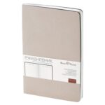 Ежедневник А5 недатированный Megapolis Velvet Flex, бежевый