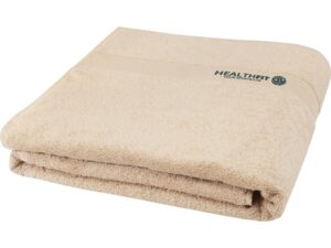 Хлопковое полотенце для ванной Evelyn 100x180 см плотностью 450 г/м2, бежевый — изображение 4