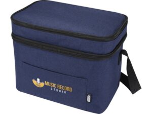 Tundra сумка-холодильник из переработанного РЕТ-пластика, сертиф. согласно GRS - Heather navy — изображение 6