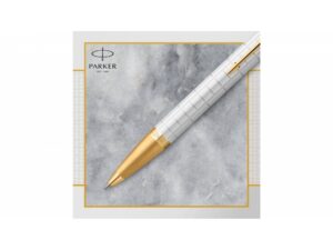 Шариковая ручка Parker IM Premium K318  Pearl GT, стержень: M, цвет чернил: blue, в подарочной упаковке. — изображение 5
