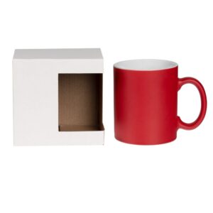 Коробка для кружки с окном Cupcase, белая — изображение 3