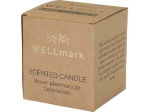 Ароматизированная свеча Wellmark Let's Get Cozy 650 г с ароматом кедрового дерева - Amber heather — изображение 4
