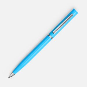 Ручка шариковая Euro Chrome, голубая — изображение 2
