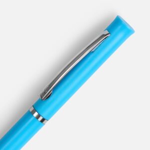 Ручка шариковая Euro Chrome, голубая — изображение 3