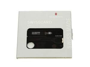 Швейцарская карточка VICTORINOX SwissCard Lite, 13 функций, полупрозрачная чёрная — изображение 2