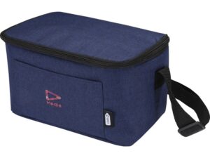 Tundra сумка-холодильник на 6 банок из переработанного РЕТ-пластика - Heather navy — изображение 5