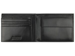 Портмоне BUGATTI Nobile, с защитой данных RFID, чёрное, воловья кожа/полиэстер, 12х2х9,5 см — изображение 3