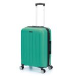Чемодан TORBER В Отпуск, ярко-бирюзовый, полипропилен, 65,5 х 43,5 х 26 см, 62 л
