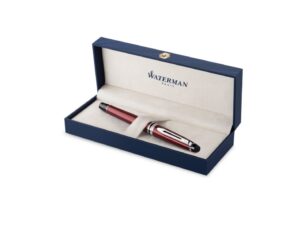 Ручка-роллер Waterman Expert Dark Red Lacquer CT Black, стержень: Fblk — изображение 2