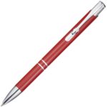 Шариковая ручка Moneta из переработанного алюминия - Красный