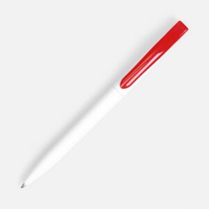 Ручка шариковая Pin, белая с красным — изображение 2