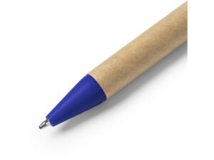 Ручка шариковая ALDER из переработанного картона, натуральный/королевский синий — изображение 2