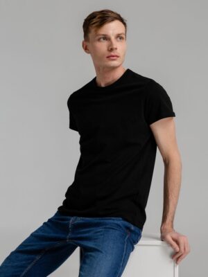 Футболка мужская Regent Fit 150, черная — изображение 6