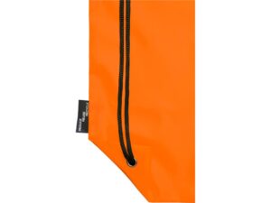 Рюкзак со шнурком Oriole из переработанного ПЭТ, оранжевый — изображение 6