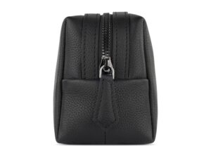 Косметичка BUGATTI Bella, чёрная, воловья кожа/полиэстер, 19х8,5х11 см — изображение 3