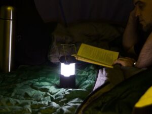 Кемпинговый фонарь с имитацией пламени Lindau Flame, черный — изображение 8