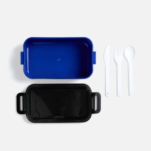 Ланчбокс Pranzo, синий с черным — изображение 4