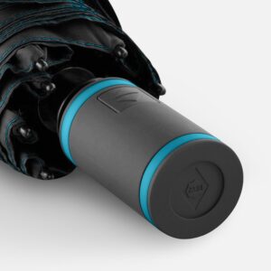 Зонт складной AOC Mini с цветными спицами, бирюзовый — изображение 5