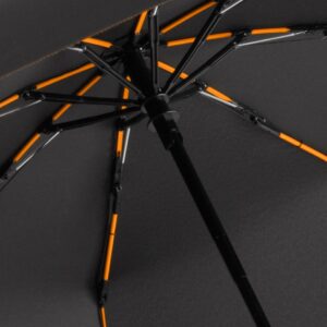 Зонт складной AOC Mini с цветными спицами, оранжевый — изображение 3