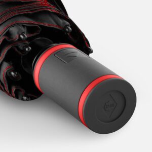 Зонт складной AOC Mini с цветными спицами, красный — изображение 4