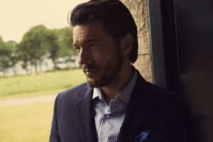 Рубашка мужская в клетку Tribeca, черная — изображение 2