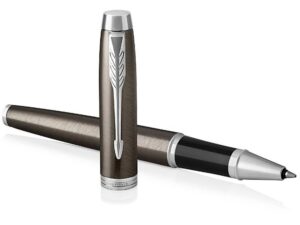 Ручка роллер Parker IM Metal Core Dark Espresso CT, стержень: F, цвет чернил: black, в подарочной упаковке. — изображение 4