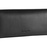 Кошелёк BUGATTI Vertice, чёрный, натуральная воловья кожа, 19,2х3х9,3 см
