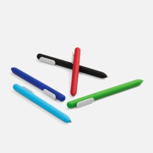 Ручка шариковая Swiper Soft Touch, голубая с белым — изображение 5